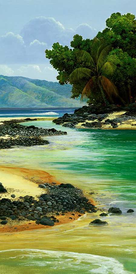 Painting by Curtis Wilson Cost: Hawaiian Turquoise