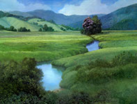 Painting by Curtis Wilson Cost: Dancing Flamenco