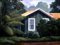Painting by Curtis Wilson Cost: Fronds and Flowers