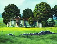 Painting by Curtis Wilson Cost: Front Yard Oranges