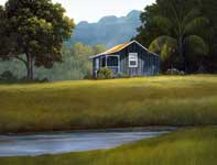 Painting by Curtis Wilson Cost: Hawaiian Greens