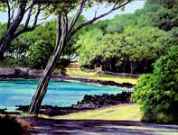 Painting by Curtis Wilson Cost: Makena Kiawes