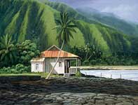 Painting by Curtis Wilson Cost: Morning on the Big Island