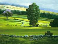 Painting by Curtis Wilson Cost: Pasture Shadows