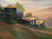 Painting by Curtis Wilson Cost: Polipoli Gold