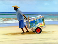 Painting by Curtis Wilson Cost: The Ice Cream Man