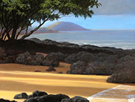 Painting by Curtis Wilson Cost: Ulua at Dawn